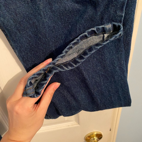 LEE men’s regular fit straight leg dark blue jeans size: 34x30 - Picture 5 of 8